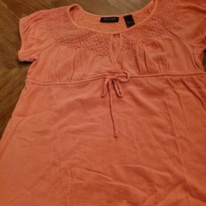 Gauze top with empire waist